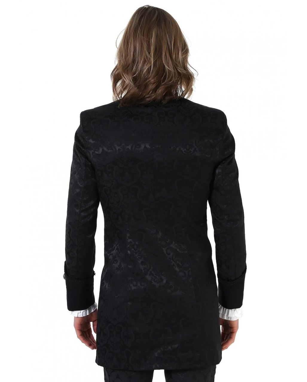 Steampunk Aristokrat Herren Mantel Schwarz 3 Steampunk Aristokrat Herren Mantel Schwarz – Bild 3