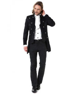Steampunk Aristokrat Herren Mantel Schwarz 7 Steampunk Aristokrat Herren Mantel Schwarz -Spooky Fun Günstiges Geschäft steampunk aristokrat herren mantel schwarz steampunk aristocrat mens coat black steampunk mantel 39106 4