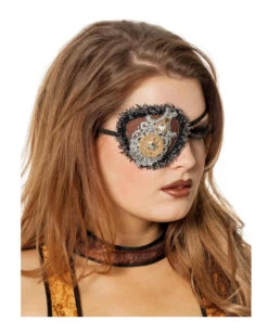 Retro Steampunk Augenklappe -Spooky Fun Günstiges Geschäft steampunk augenklappe steampunk accessoire bild2 27215