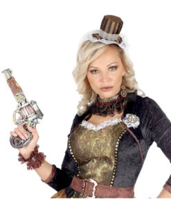 Steampunk Pistole Aus Schaumlatex -Spooky Fun Günstiges Geschäft steampunk pistole aus schaumlatex steampunk pistole spielzeugwaffe steampunk kostuemzubehoer 36844 03