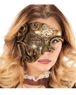Steampunk Phantom Maske -Spooky Fun Günstiges Geschäft steampunk phantom maske steampunk maske steampunk mask 25136 02