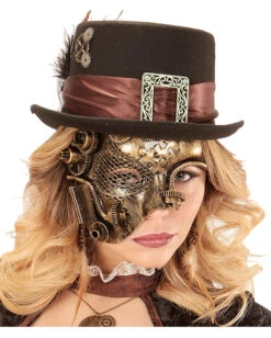 Steampunk Phantom Maske -Spooky Fun Günstiges Geschäft steampunk phantom maske steampunk maske steampunk mask 25136 04