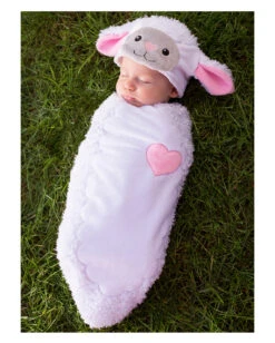 Süßes Lamm Baby Kostümsack -Spooky Fun Günstiges Geschäft suesses lamm baby kostuemsack baby faschingsverkleidung schaf rylan the lamb baby costume 36220 3