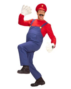 Super Klempner Kostüm -Spooky Fun Günstiges Geschäft super klempner kostuem plumber costume held der kindheit und kostueme fuer fasching 52174 3