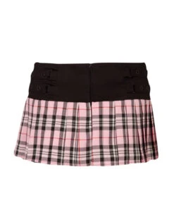 Tartan Minirock Rosa -Spooky Fun Günstiges Geschäft tartan minirock in rosa schulmaedchen lolita minirock gothic fashion 660609 3