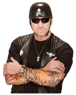 Tattoo Ärmel Rocker -Spooky Fun Günstiges Geschäft tattoo aermel rocker realistische tattoo arme fake tattoo rocker tattoo sleeve halloween kostuemzubehoer 23977 2