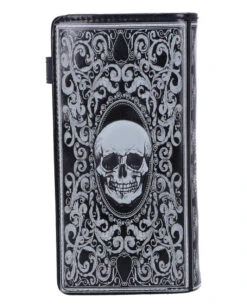 Totenschädel Tarot Geldbeutel 18,5cm -Spooky Fun Günstiges Geschäft totenschaedel tarot geldboerse totenkopf tarot geldbeutel skull tarot wallet gothic accessoire 51014 03