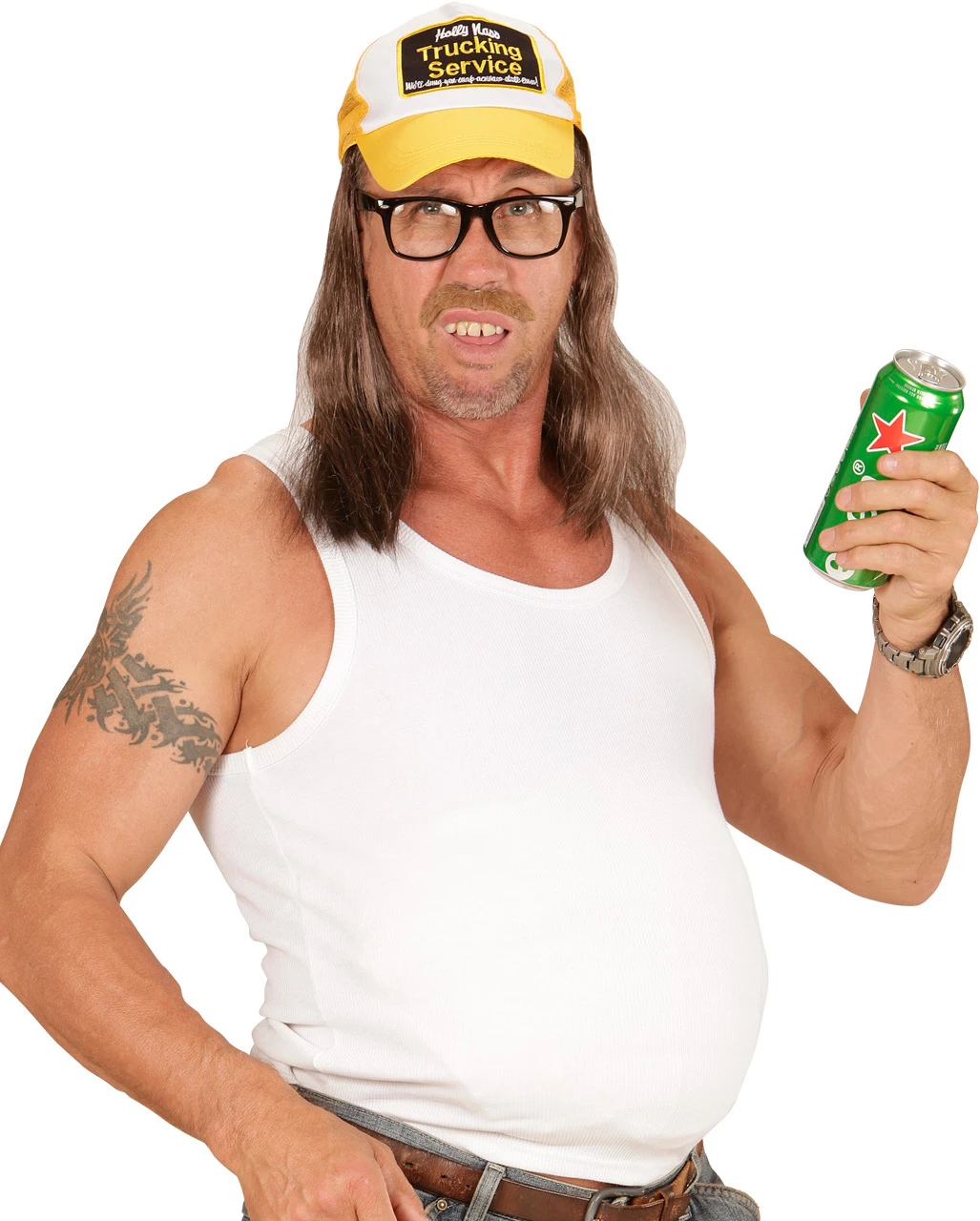 Trucker Hut Mit Haaren 2 Trucker Hut Mit Haaren – Bild 2