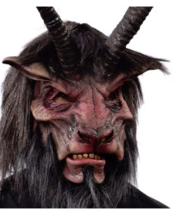 Gehörnte Krampus Maske Mit Kunstfell -Spooky Fun Günstiges Geschäft underworld overlord makse biest mit riesen hoernern latexmaske fuer halloween und fasching zagone overlord mask 28300 2
