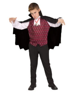 Vampire Umhang Mit Weste Für Kinder