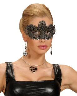 Venezianische Augenmaske Noblesse Gold -Spooky Fun Günstiges Geschäft venezianische augenmaske noblesse gold 38085 1