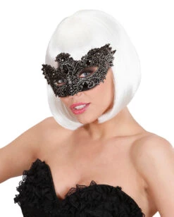 Venezianische Augenmaske Noblesse Silber -Spooky Fun Günstiges Geschäft venezianische augenmaske noblesse silber 380861