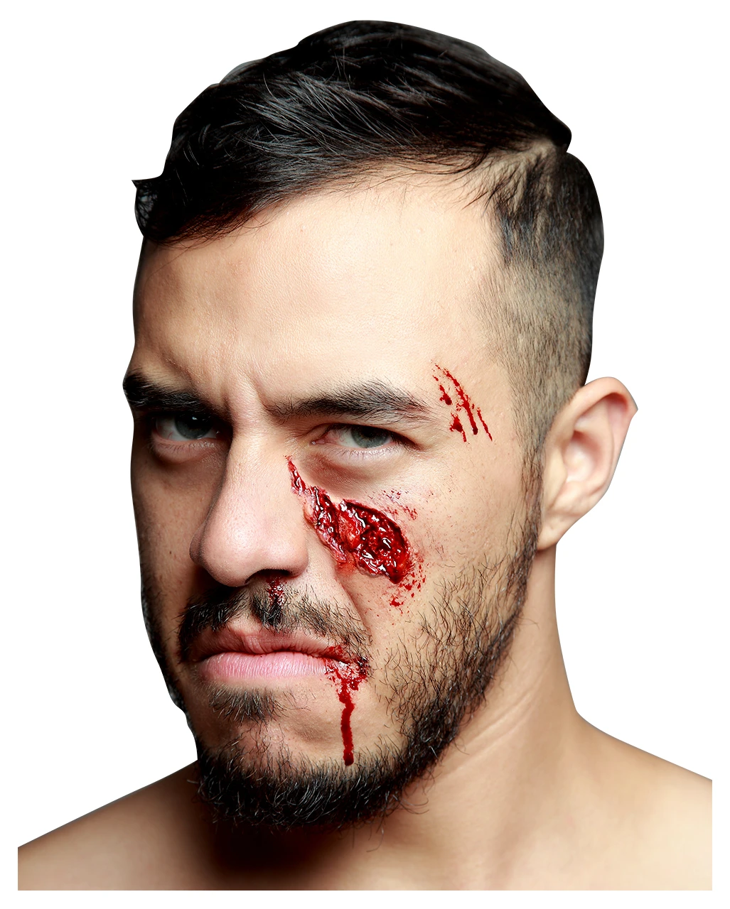 Wangenkiefer Latex Fleischwunde 1 Wangenkiefer Latex Fleischwunde