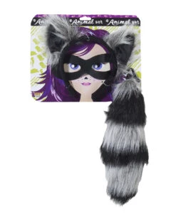 Waschbären Kostüm Set