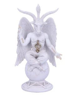 Weiße Lord Baphomet Figur 25cm