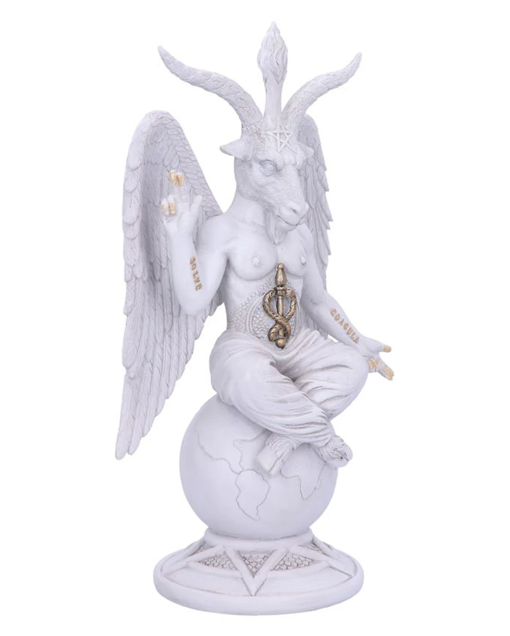 Weiße Lord Baphomet Figur 25cm 4 Weiße Lord Baphomet Figur 25cm – Bild 4