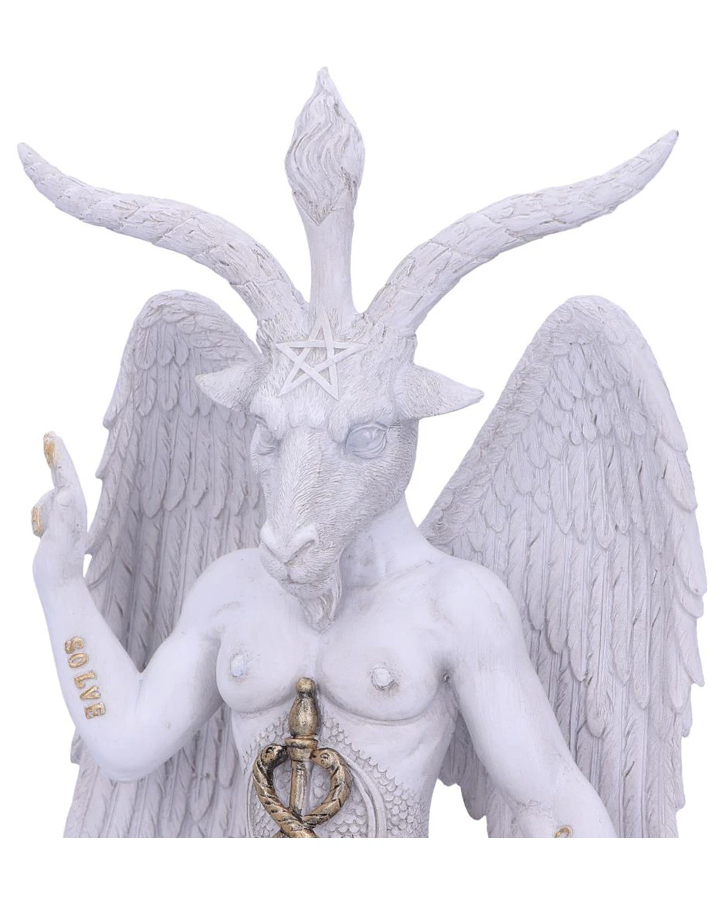 Weiße Lord Baphomet Figur 25cm 5 Weiße Lord Baphomet Figur 25cm – Bild 5