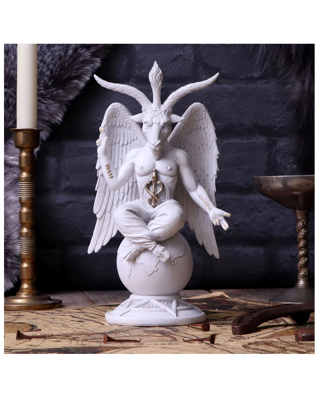 Weiße Lord Baphomet Figur 25cm 7 Weiße Lord Baphomet Figur 25cm – Bild 7