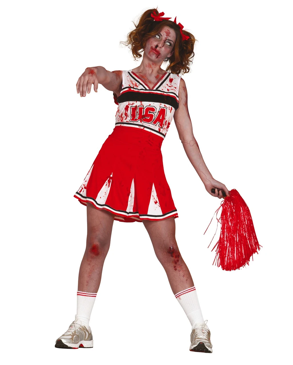 Cheerleader Zombie Kostüm 1 Cheerleader Zombie Kostüm