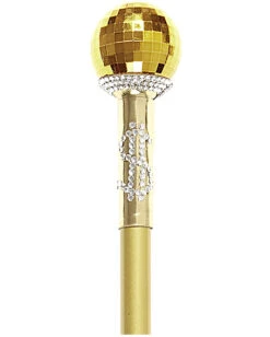 Goldener Pimp Gehstock -Spooky Fun Günstiges Geschäft zuhaelter gehstock rapper gehstock pimp cane kostuemzubehoer 37969 02