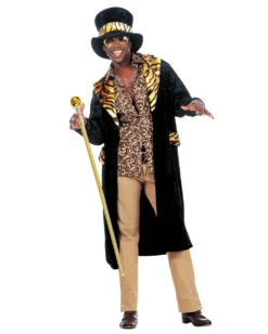 Goldener Pimp Gehstock -Spooky Fun Günstiges Geschäft zuhaelter gehstock rapper gehstock pimp cane kostuemzubehoer 37969 03